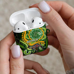Australia Darts AirPods Case Aboriginal Dot Art Boomerang Indigenous Style Graphic