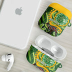 Australia Darts AirPods Case Aboriginal Dot Art Boomerang Indigenous Style Graphic