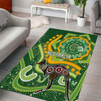 Australia Darts Area Rug Aboriginal Dot Art Boomerang Indigenous Style Graphic