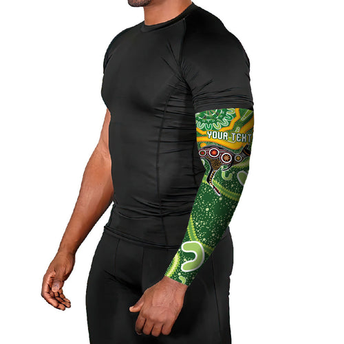 Australia Darts Personalised Arm Sleeves Aboriginal Dot Art Boomerang Indigenous Style Graphic