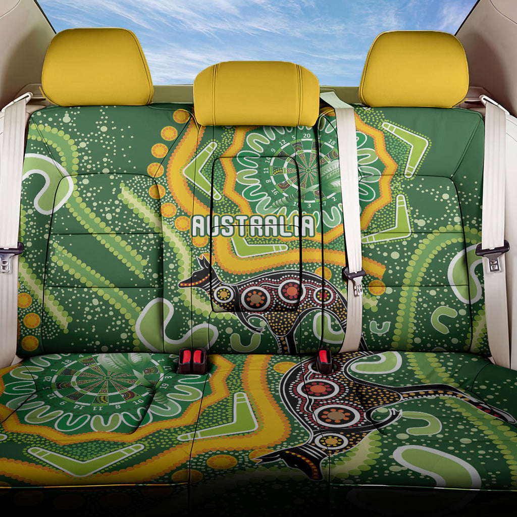 Australia Darts Back Car Seat Cover Aboriginal Dot Art Boomerang Indigenous Style Graphic