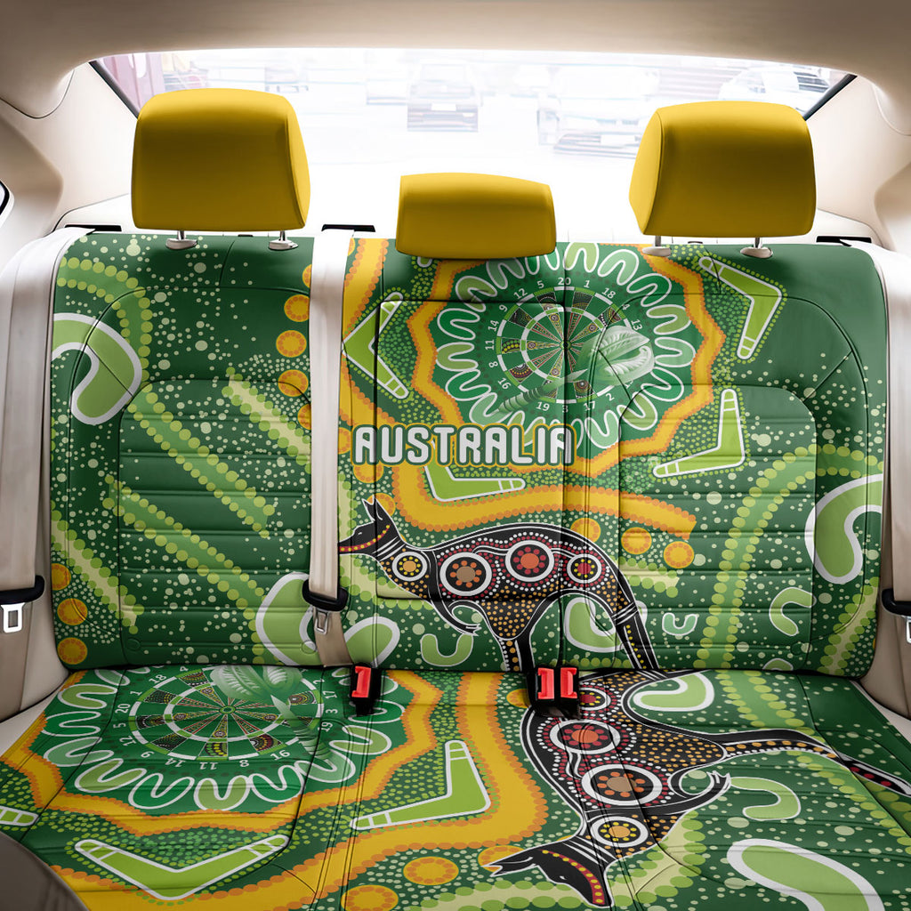 Australia Darts Back Car Seat Cover Aboriginal Dot Art Boomerang Indigenous Style Graphic