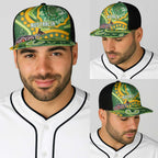 Australia Darts Baseball Net Cap Aboriginal Dot Art Boomerang Indigenous Style Graphic
