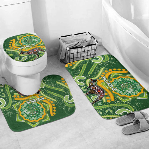 Australia Darts Bathroom Set Aboriginal Dot Art Boomerang Indigenous Style Graphic