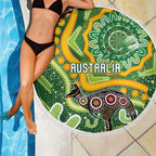 Australia Darts Beach Blanket Aboriginal Dot Art Boomerang Indigenous Style Graphic