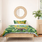 Australia Darts Bedding Set Aboriginal Dot Art Boomerang Indigenous Style Graphic