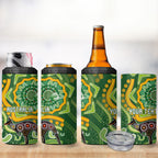 Australia Darts Personalised 4 in 1 Can Cooler Tumbler Aboriginal Dot Art Boomerang Indigenous Style Graphic