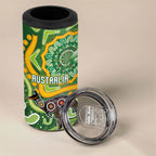Australia Darts Personalised 4 in 1 Can Cooler Tumbler Aboriginal Dot Art Boomerang Indigenous Style Graphic