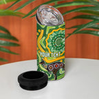 Australia Darts Personalised 4 in 1 Can Cooler Tumbler Aboriginal Dot Art Boomerang Indigenous Style Graphic