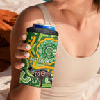 Australia Darts Personalised 4 in 1 Can Cooler Tumbler Aboriginal Dot Art Boomerang Indigenous Style Graphic
