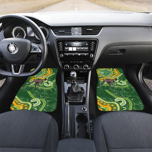Australia Darts Personalised Car Mats Aboriginal Dot Art Boomerang Indigenous Style Graphic