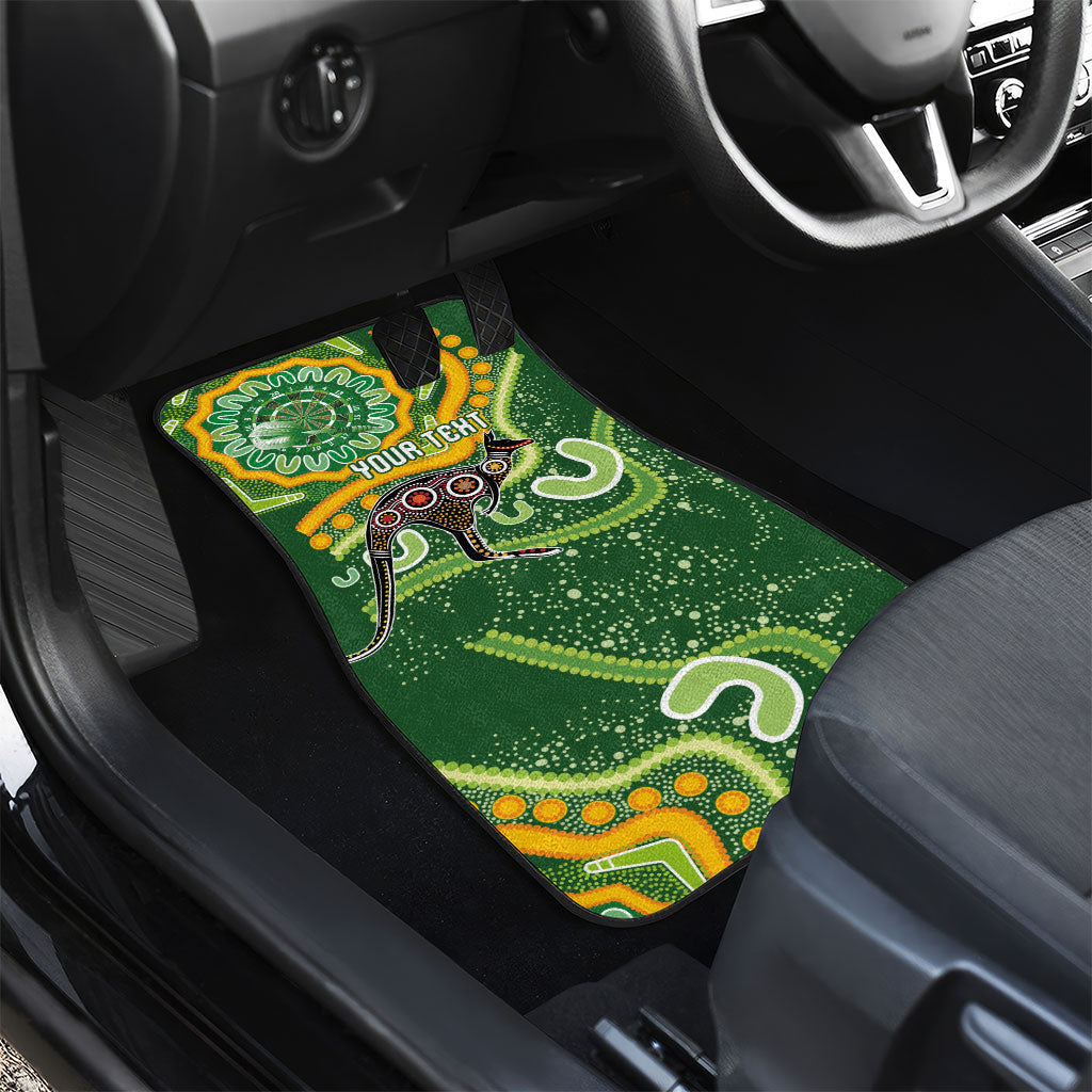 Australia Darts Personalised Car Mats Aboriginal Dot Art Boomerang Indigenous Style Graphic
