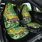 Australia Darts Car Seat Cover Aboriginal Dot Art Boomerang Indigenous Style Graphic