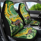 Australia Darts Car Seat Cover Aboriginal Dot Art Boomerang Indigenous Style Graphic