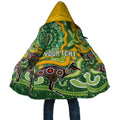 Australia Darts Personalised Cloak Aboriginal Dot Art Boomerang Indigenous Style Graphic