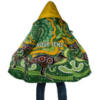 Australia Darts Personalised Cloak Aboriginal Dot Art Boomerang Indigenous Style Graphic