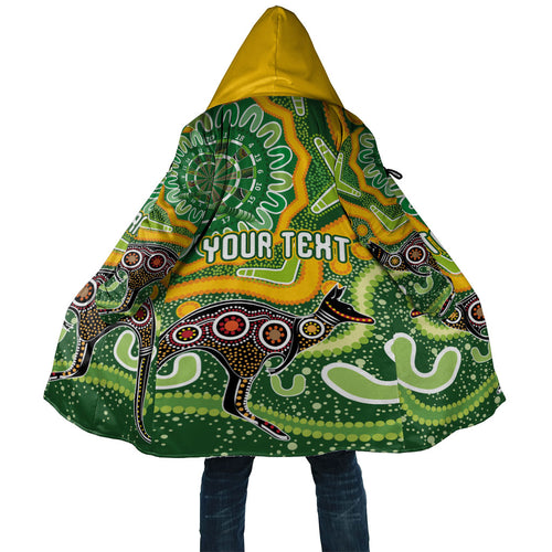 Australia Darts Personalised Cloak Aboriginal Dot Art Boomerang Indigenous Style Graphic