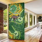 Australia Darts Personalised Door Cover Aboriginal Dot Art Boomerang Indigenous Style Graphic