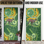 Australia Darts Personalised Door Cover Aboriginal Dot Art Boomerang Indigenous Style Graphic
