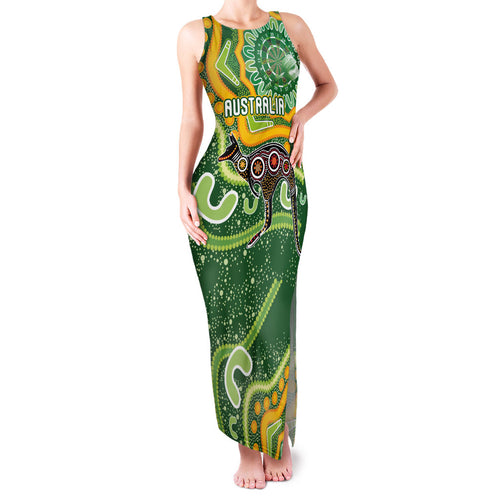 Australia Darts Personalised Family Matching Tank Maxi Dress and Hawaiian Shirt Aboriginal Dot Art Boomerang Indigenous Style Graphic