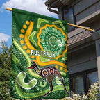 Australia Darts Garden Flag Aboriginal Dot Art Boomerang Indigenous Style Graphic