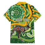 Australia Darts Personalised Hawaiian Shirt Aboriginal Dot Art Boomerang Indigenous Style Graphic