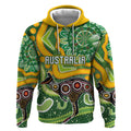 Australia Darts Personalised Hoodie Aboriginal Dot Art Boomerang Indigenous Style Graphic