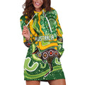 Australia Darts Personalised Hoodie Dress Aboriginal Dot Art Boomerang Indigenous Style Graphic