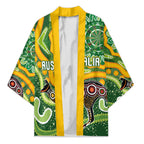 Australia Darts Personalised Kimono Aboriginal Dot Art Boomerang Indigenous Style Graphic