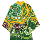 Australia Darts Personalised Kimono Aboriginal Dot Art Boomerang Indigenous Style Graphic