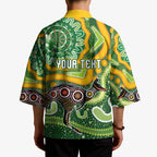 Australia Darts Personalised Kimono Aboriginal Dot Art Boomerang Indigenous Style Graphic
