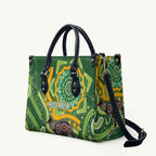 Australia Darts Leather Bag Aboriginal Dot Art Boomerang Indigenous Style Graphic