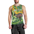 Australia Darts Personalised Men Tank Top Aboriginal Dot Art Boomerang Indigenous Style Graphic