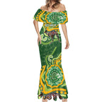 Australia Darts Personalised Mermaid Dress Aboriginal Dot Art Boomerang Indigenous Style Graphic