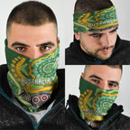 Australia Darts Neck Gaiter Aboriginal Dot Art Boomerang Indigenous Style Graphic