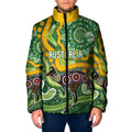 Australia Darts Personalised Padded Jacket Aboriginal Dot Art Boomerang Indigenous Style Graphic