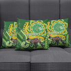 Australia Darts Pillow Cover Aboriginal Dot Art Boomerang Indigenous Style Graphic