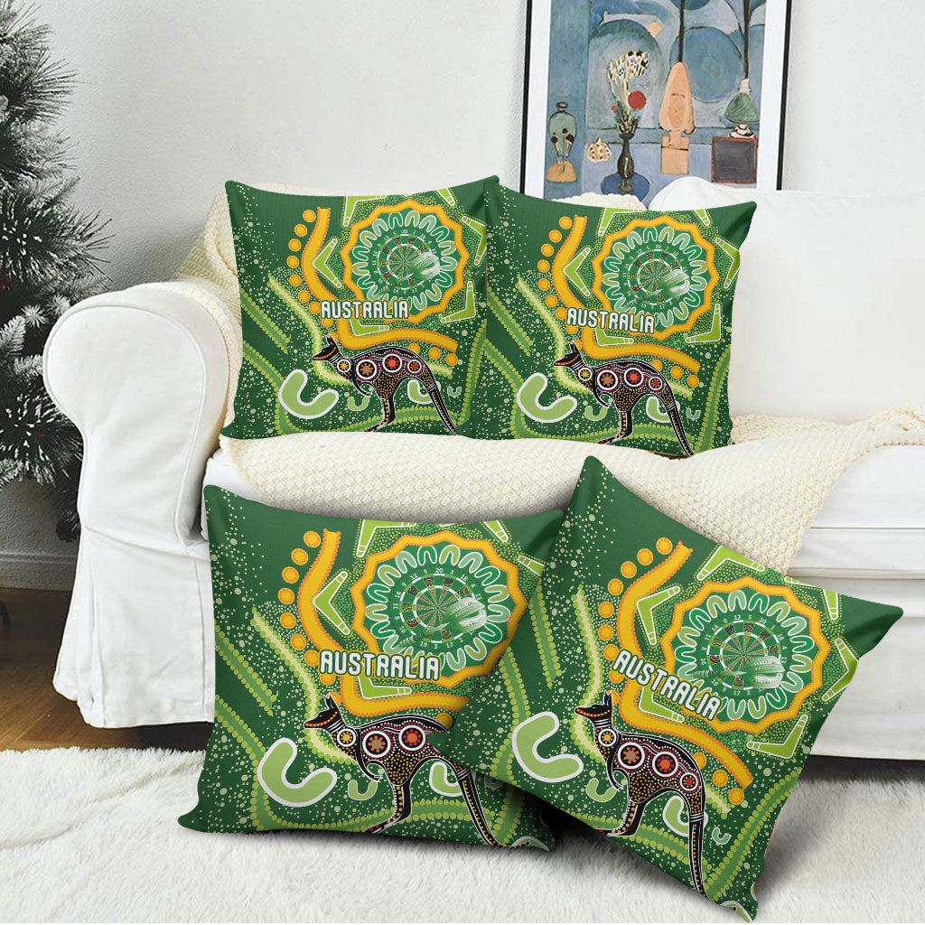 Australia Darts Pillow Cover Aboriginal Dot Art Boomerang Indigenous Style Graphic