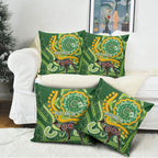Australia Darts Pillow Cover Aboriginal Dot Art Boomerang Indigenous Style Graphic