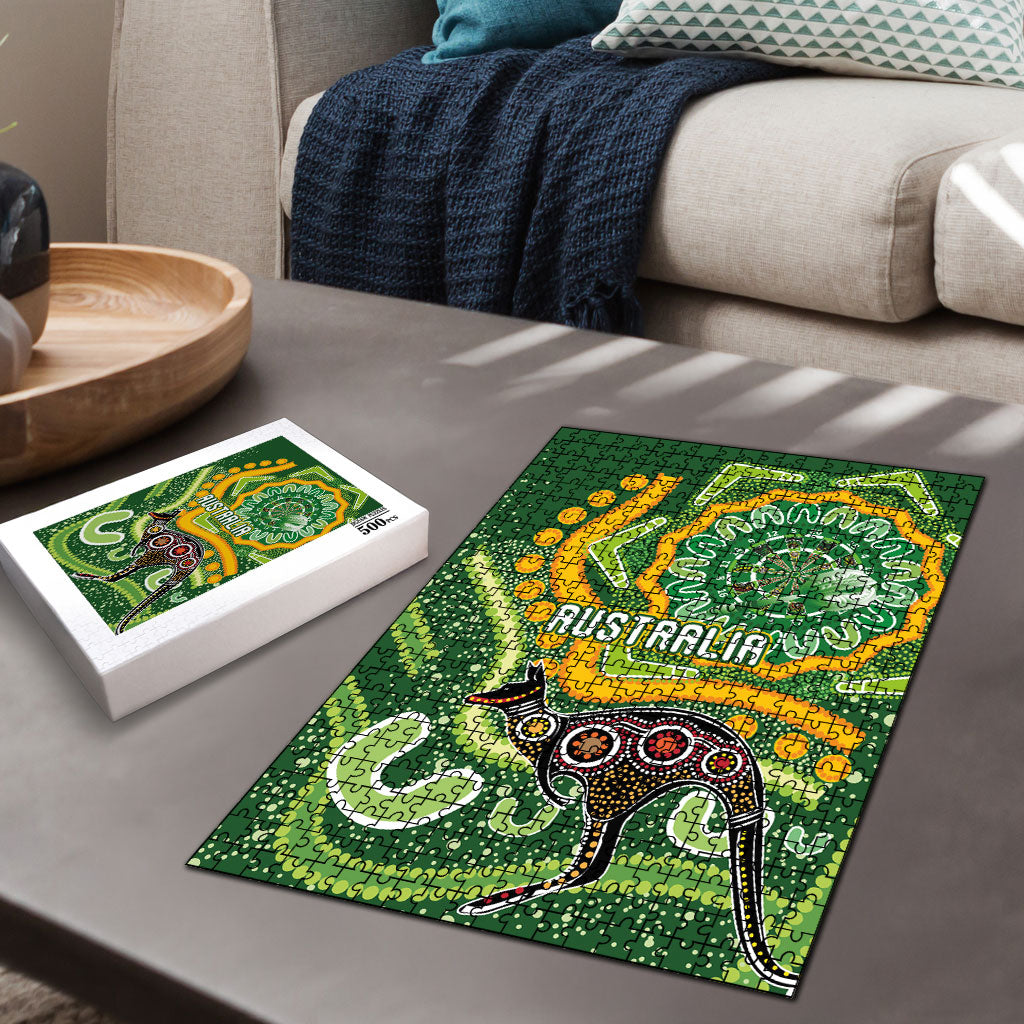 Australia Darts Puzzle Aboriginal Dot Art Boomerang Indigenous Style Graphic