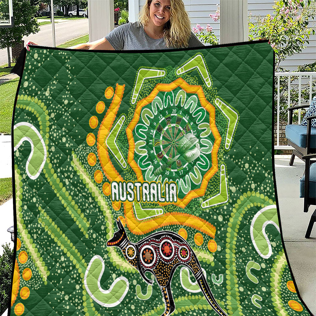 Australia Darts Quilt Aboriginal Dot Art Boomerang Indigenous Style Graphic