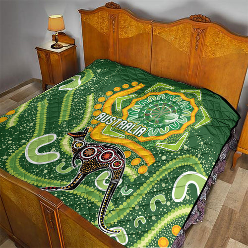 Australia Darts Quilt Aboriginal Dot Art Boomerang Indigenous Style Graphic