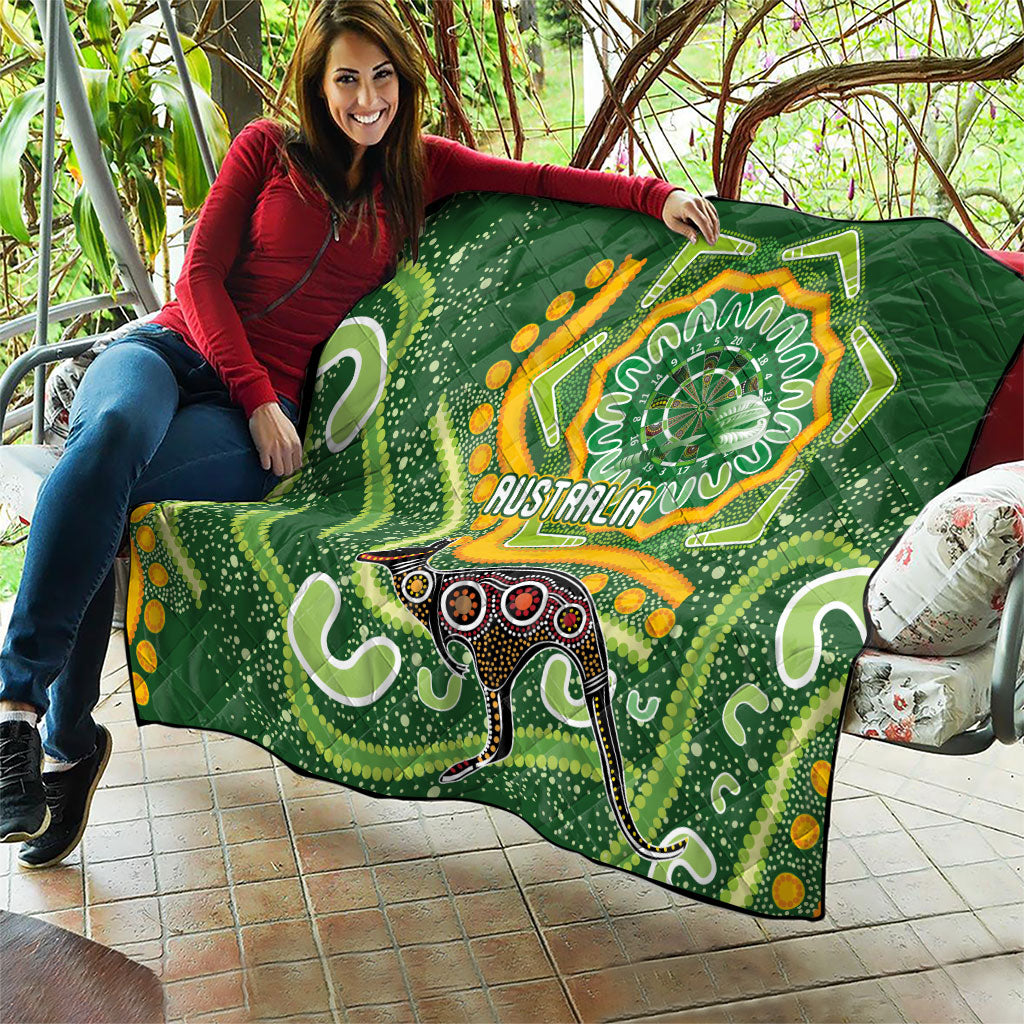 Australia Darts Quilt Aboriginal Dot Art Boomerang Indigenous Style Graphic