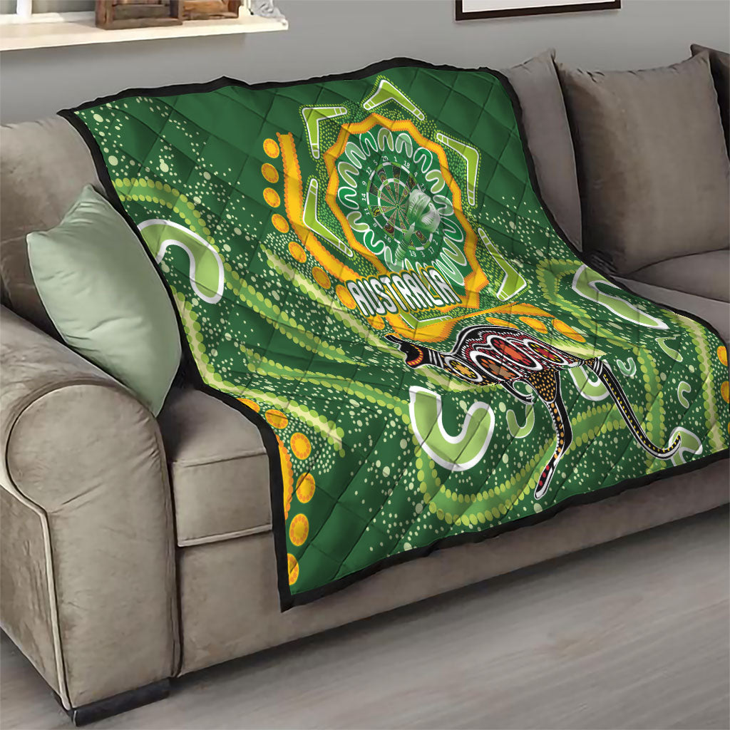 Australia Darts Quilt Aboriginal Dot Art Boomerang Indigenous Style Graphic