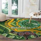 Australia Darts Round Carpet Aboriginal Dot Art Boomerang Indigenous Style Graphic
