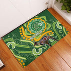 Australia Darts Rubber Doormat Aboriginal Dot Art Boomerang Indigenous Style Graphic