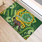 Australia Darts Rubber Doormat Aboriginal Dot Art Boomerang Indigenous Style Graphic