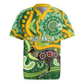 Australia Darts Personalised Rugby Jersey Aboriginal Dot Art Boomerang Indigenous Style Graphic