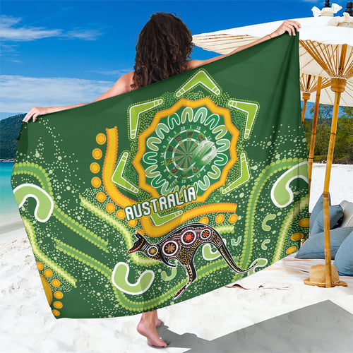 Australia Darts Sarong Aboriginal Dot Art Boomerang Indigenous Style Graphic