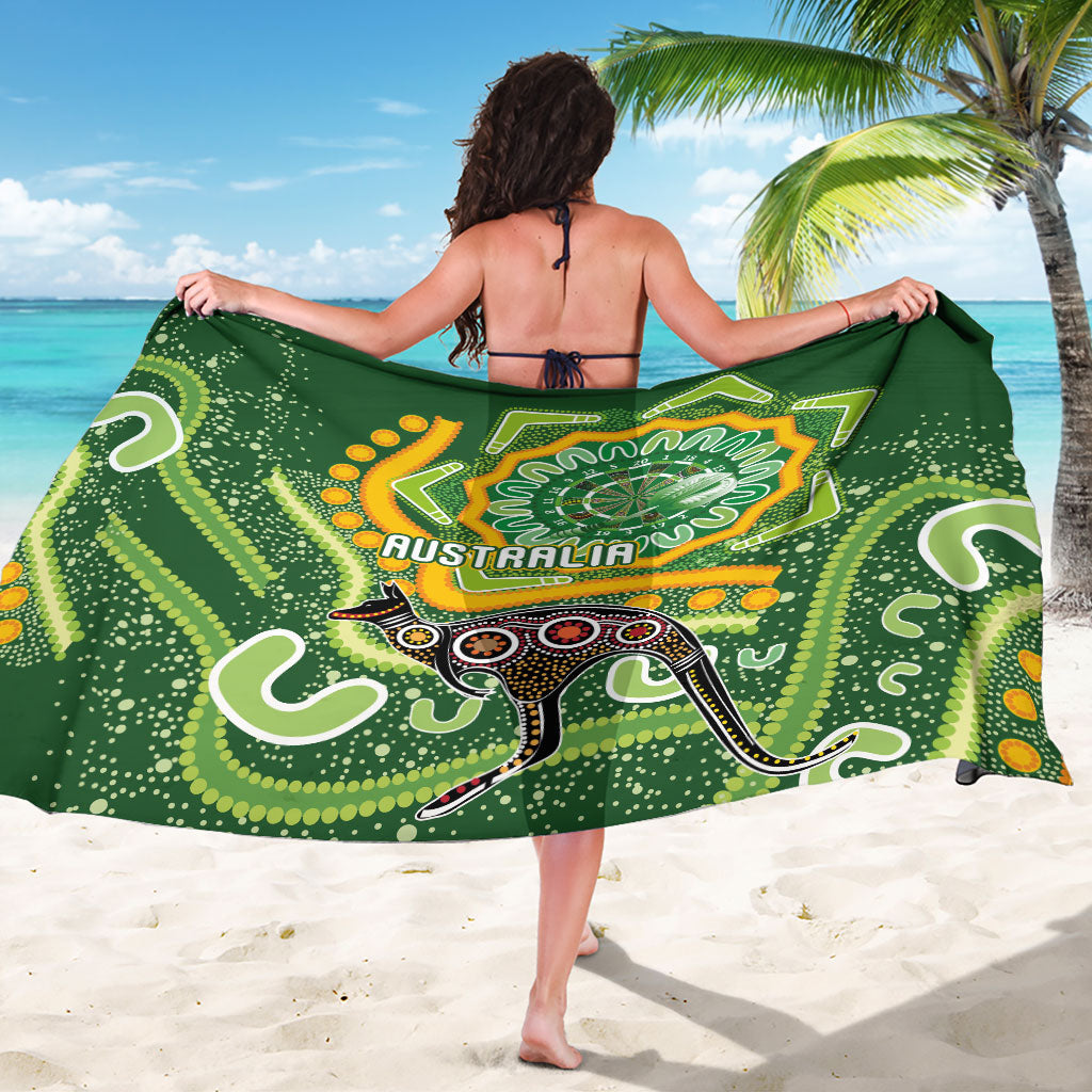 Australia Darts Sarong Aboriginal Dot Art Boomerang Indigenous Style Graphic